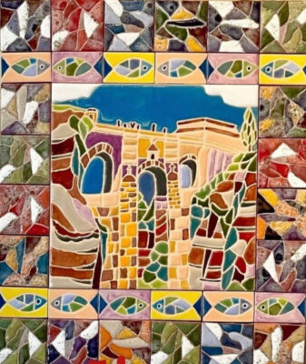 32Alicia-Nuevo Puente de Ronda en Andalucía-スペインタイルアート