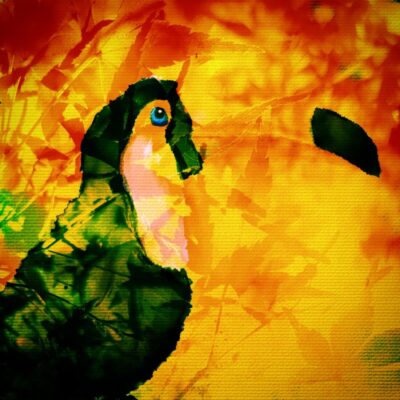 23Tomo-秋に溶ける嘴-デジタルアート