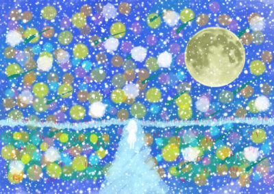 8kanayo-絵画-降り積もる静寂の色彩