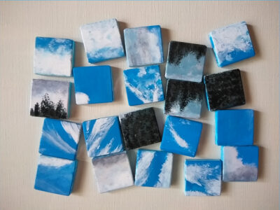 21日土水-コロコロ絵合わせ-空・雲