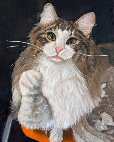 10アデマリ-絵画-ニャンぱくな猫