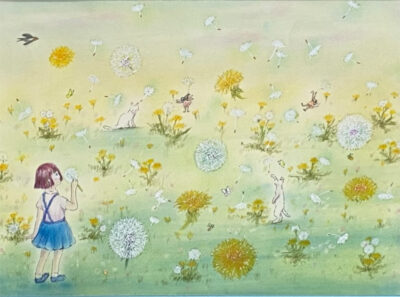 8栗崎敏江-絵画-時のかけら「たんぽぽ」