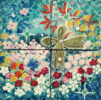 49日土水-絵画-コロコロ絵合わせ-お花畑1