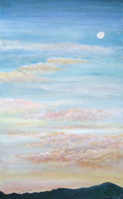 55日土水-絵画-まんまるお月様