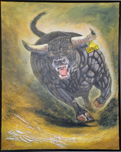 1kenf-絵画-牙を持つ牛