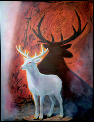 3kenf-絵画-左右/Left–Right-AWorldTurningRed-